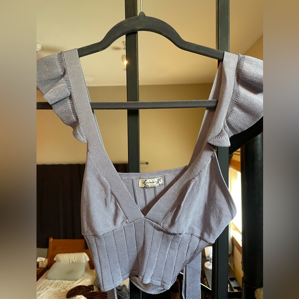 Free people light purple tank top